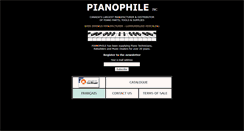 Desktop Screenshot of pianophile.com