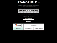 Tablet Screenshot of pianophile.com